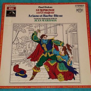 Dukas Symphonie Ariane et Barbe-Bleue Jean Martinon EMI 2C 069-12139 LP EX