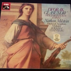 Dvorak / Glazounov Violin Concertos Nathan Milstein Steinberg EMI lp EX