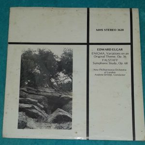 Edward Elgar ‎– Enigma Variations Falstaff Symphonic Andrew Davis MHS 3628 LP