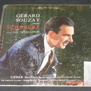 GERARD SOUZAY SING SCHUBERT piano – baldwin PHILIPS LP 60’s  GATEFOLD