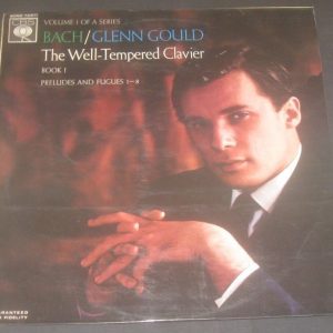 GLENN GOULD Bach Well-Tempered Clavier Preludes & Fugues CBS 72211 lp ED1 EX