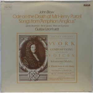 GUSTAV LEONHARDT John Blow – Ode to the Death of Mr. Henry Purcell RCA RL 30767