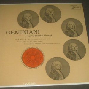 Geminiani 4 Concerti Grossi Biffoli / Giusto Eckertsen Dover HCR-5232 1964 LP