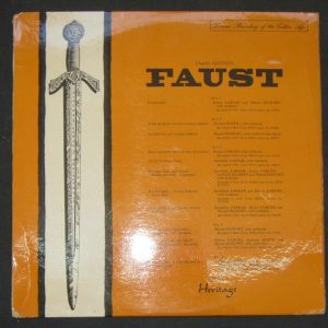 Gounod – Faust . CARUSO / SCOTTI / JOURNET / FARRAR . Heritage XIG 8010 lp 60’s