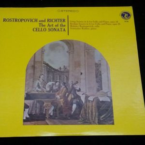 Grieg / Brahms Cello & Piano Sonatas Rostropovich / Richter Olympic OL 8140 lp