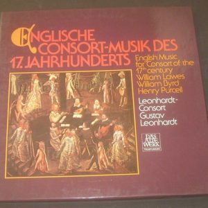 Gustav Leonhardt English Consort Music LAWES BYRD PURCELL Telefunken 2 LP EX