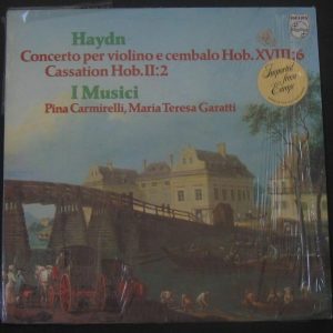 HAYDN VIOLIN HARPSICHORD CONCERTO CARMIRELLI GARATTI I MUSICI Philips lp EX