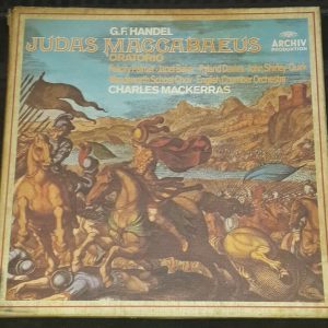 Handel : Judas Maccabaeus Janet Baker Charles Mackerras Archiv 2723 050 3 LP BOX
