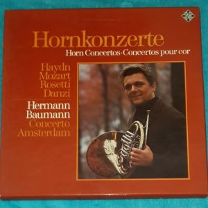 Haydn Mozart Etc Horn concerts Hermann Baumann Telefunken 2 LP Box EX