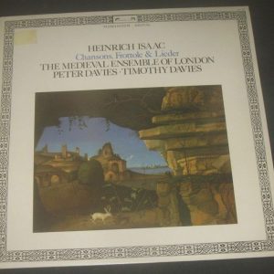 Heinrich Isaac Chansons, Frottole & Lieder Medieval Ensemble L’Oiseau-Lyre LP EX