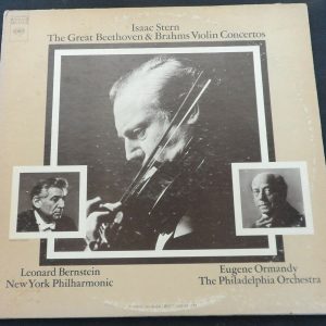 Isaac Stern Beethoven & Brahms Violin Concertos Bernstein Ormandy Columbia 2 lp