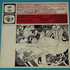 Jolivet – Ondes Martenot , Harp Concertos Loriod , Laskine Erato STU 70430 LP