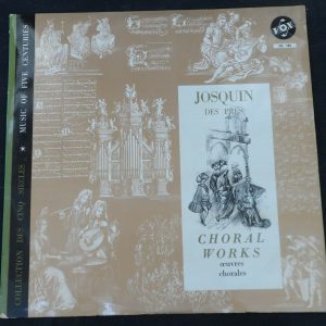 Josquin Des Pres Choral Works The Dessoff Choirs Paul Boepple ‎VOX DL 580 lp ex