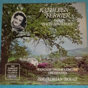 Kathleen Ferrier Sings Bach & Handel Boult  Decca SPA 531 LP
