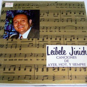 Leibale Jinich – Canciones de ayer de ayer  LP yiddish jewish judaica Israel