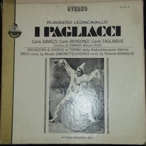 Leoncavallo ‎–  I Pagllacci  Simonetto , Benaglio  Everest S-411/2  2 LP Box