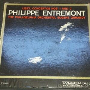 Liszt Concertos Nos. 1 & 2  Ormandy  Piano – Entremont Columbia 6 Eye ML 5389 lp