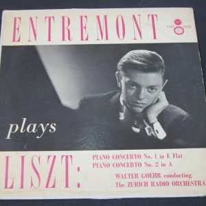 Liszt – Piano Concerto No. 1 , 2 . Entremont  , Goehr . Concert Hall CHS lp 1957