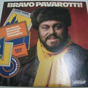 Luciano Pavarotti – BRAVO PAVAROTTI 2LP set 1978 USA LONDON PAV 2001-2 + Poster