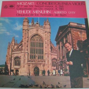 MOZART – Concerto For Violin K. 268 K. 190 YEHUDI MENUHIN ALBERTO LYSY ANGEL