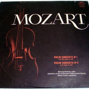 MOZART – Concertos For Violin And Orchestra LP Amsterdam Orchestra Walter Goeher