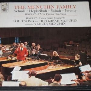 MOZART THREE / TWO PIANO CONCERTO LP EMI HMV ALP 2280 MENUHIN