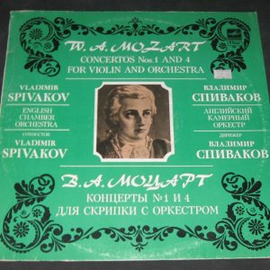 MOZART Violin Concerto n.1/4 SPIVAKOV Melodiya lp DIGITAL