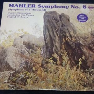 Mahler Symphony No. 8 Mitropoulos Everest ‎ SDBR 3441 LP EX