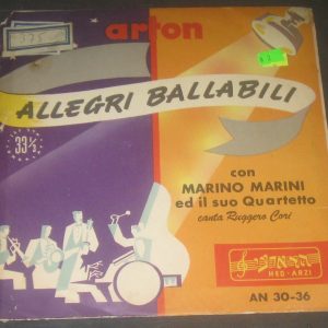 Marino Marini –  Allegri Ballabili 10″ LP RARE Israel Pressing Itay pop