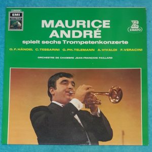 Maurice Andre plays 6 trumpet concerts Paillard Pierlot HMV Gold LP EX