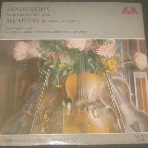 Mendelssohn Violin Concerto Beethoven Romances Oistrach Konwitschny Heliodor LP