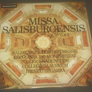 Missa Salisburgensis A 53 Voci Collegium Aureum Ireneu Segarra Harmonia Mundi LP