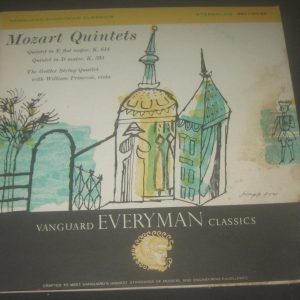 Mozart Quintets Griller String Quartet / Primrose Vanguard ‎ SRV 194SD LP