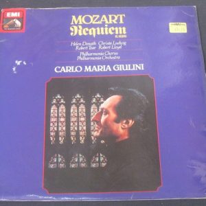 Mozart : Requiem Donath / Ludwig / Tear / GIULINI HMV EMI ASD 3723 LP