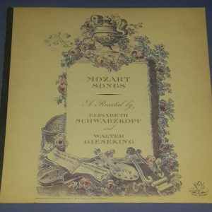 Mozart Songs Schwarzkopf / Gieseking Angel 35270 LP