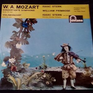 Mozart Violin Concertos Stern Primrose Casals Fontana 699012 CL LP EX