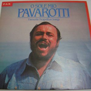 O SOLE MIO – PAVAROTTI Favourite Neapolitan Songs LP Opera Israel press PAX 1979
