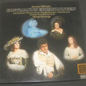 Offenbach ‎– Hoffmanns Erzahlungen Sutherland Domingo Bonynge Decca  6.35199 3LP