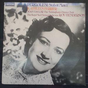 Pergolesi ‎- Stabat Mater Ferrier , Taylor  Henderson  Decca LXT 6907 lp EX