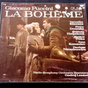 Puccini La Boheme Ondrej Lenard Opus 9112 0931-32 2 LP Box EX