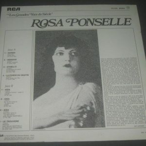 ROSA PONSELLE Soprano S/T RCA 731 070 Mono LP EX