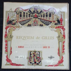 Requiem de Gilles . Caillard / Louis Fremaux . ERATO LDE 3040 lp ED1