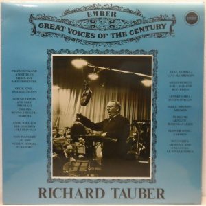 Richard Tauber – Great Voices of The Century LP EMBER UK 1971 Pressing Vocal