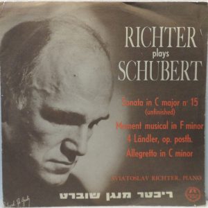 Richter Play Schubert – Sonata in C Major Unfinished / Moment Musical / 4 Lander