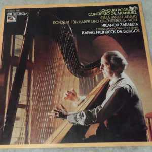 Rodrigo – Concierto de Aranjuez Zabaleta de Burgos EMI 1C 063-02 514 lp EX