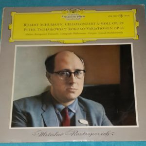 Rostropovich Schumann Tschaikowsky Cello Concerto Variationen DGG 18674 Tulip