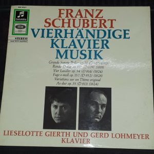 Schubert   Piano – Gerd Lohmeyer , Liselotte Gierth  Columbia SMC 80 977 LP EX