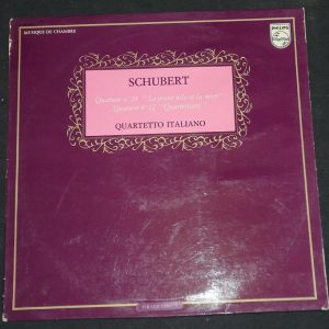 Schubert Quartet No.14 / 12  Italiano Quartet Philips 6580 900 lp EX