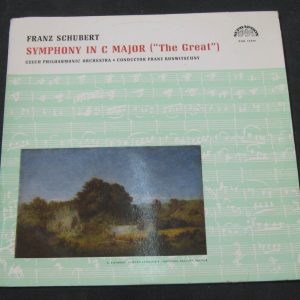 Schubert Symphony in C  Major The Great  – Konwitschny  Supraphon SUA 10444 lp