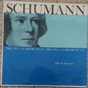Schumann Piano Trios Nos. 1 & 3  Trio di Bolzano Dover HCR-5205 lp 1962 EX